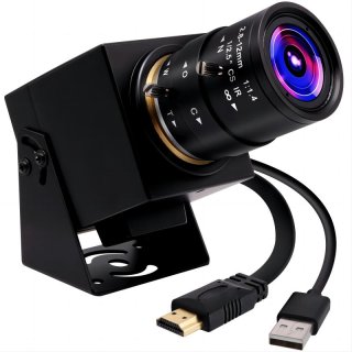 4K HDMI USB Camera H.265 3840*2160 Webcam with 2x Digital Zoom 2.8-12mm Varifocal Lens for Real-time Live Streaming 4K HDMI USB Camera H.265 3840*2160 Webcam with 2x Digital Zoom 2.8-12mm Varifocal Lens for Real-time Live Streaming